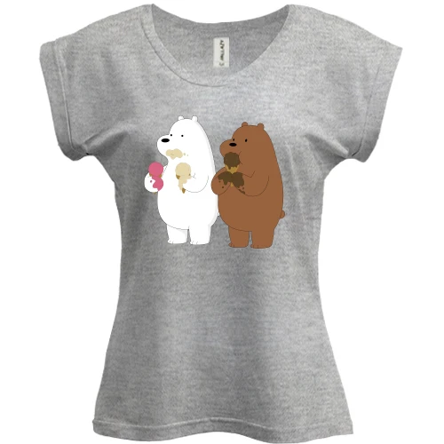 Футболка женская PANI bears love ice cream