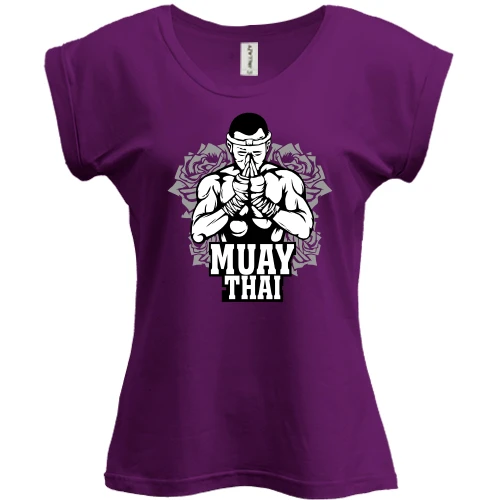 Футболка женская PANI, Фиолетовый, Muay Thai Fighter (2)