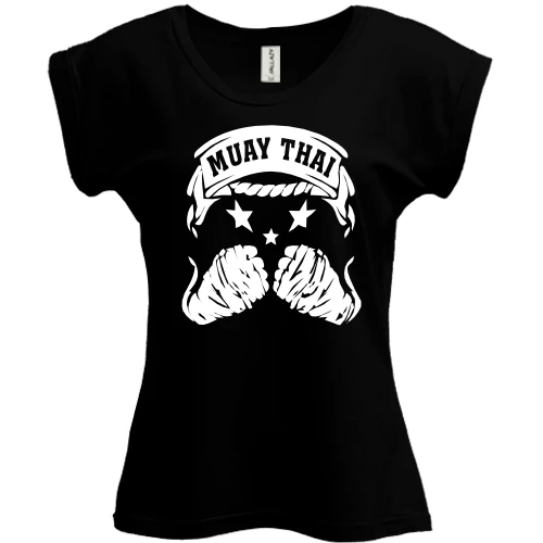 Футболка женская PANI, Черный, Muay Thai (Hands)