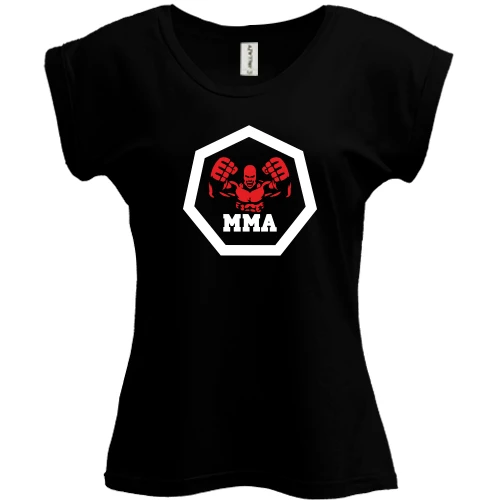 Футболка женская PANI, Черный, MMA (Знак)
