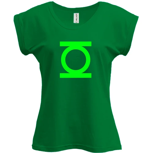 Футболка женская PANI, Черный, Green Lantern