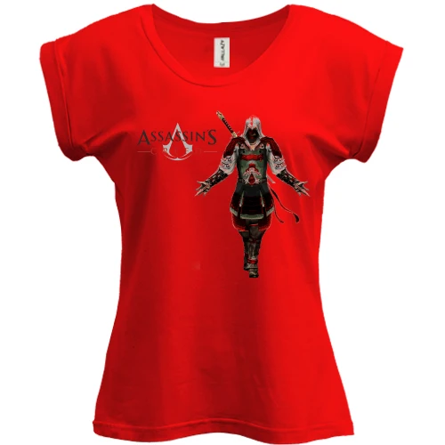 Футболка женская PANI, Красный, Assassin’s Creed feudal