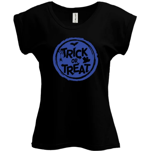 Футболка женская PANI, Черный, Halloween - Trick or Treat
