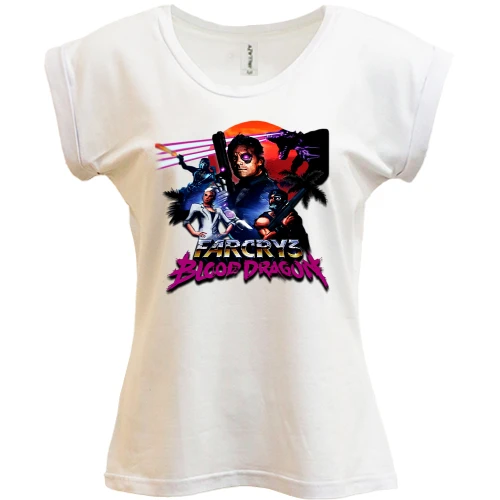 Футболка женская PANI, Белый, Farcry 3 Blood Dragon