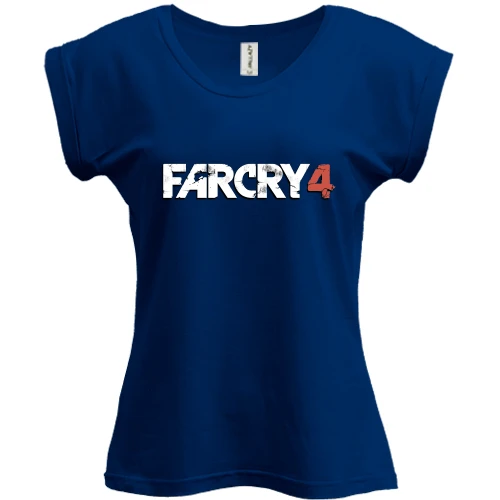 Футболка жіноча PANI, Синій, Farcry 4 лого