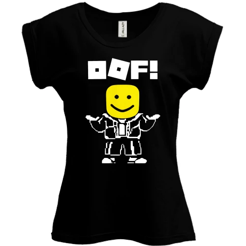 Футболка женская PANI, Черный, Roblox OOF