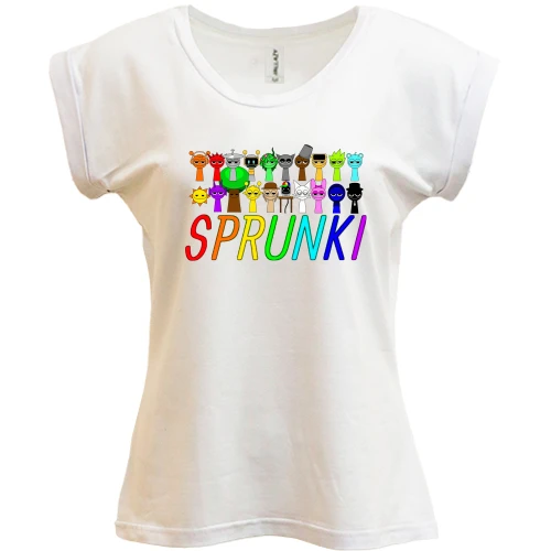 Футболка женская PANI, Белый, Sprunki