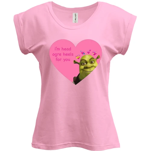 Футболка женская PANI со Шреком - I'm head ogre heels for you (2)