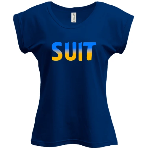 Футболка женская PANI Suit (желто-голубой)