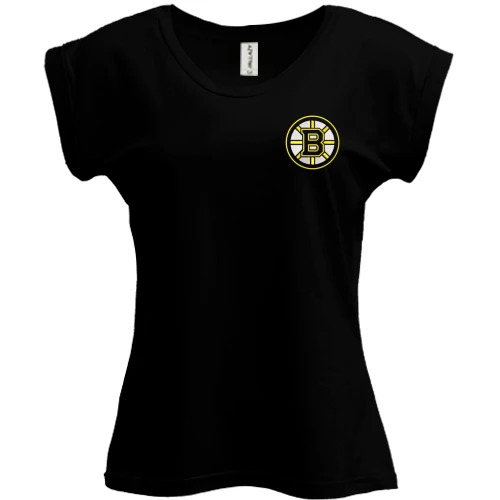 Футболка женская PANI, Черный, с лого Boston Bruins