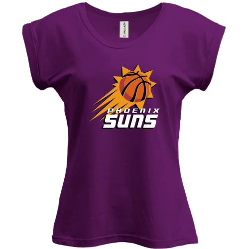 Футболка жіноча PANI, Фіолетовий, з емблемою Phoenix Suns у вигляді сонця