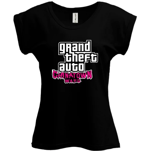 Футболка женская PANI, Черный, Grand Theft Auto Chinatown Wars