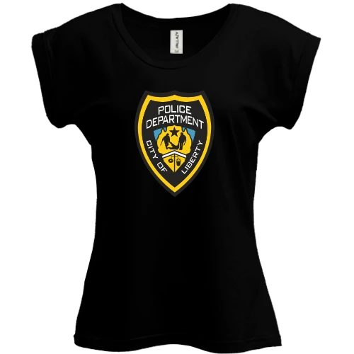 Футболка женская PANI, Черный, Police Department
