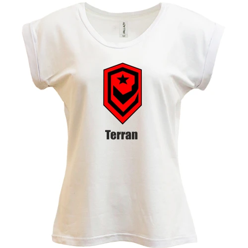 Футболка женская PANI, Белый, Starcraft Terran