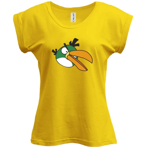 Футболка жіноча PANI, Жовтий, Green bird