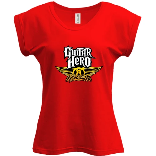 Футболка женская PANI, Красный, Aerosmith Guitar Hero