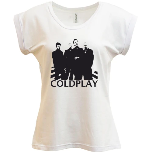 Футболка женская PANI, Белый, Coldplay