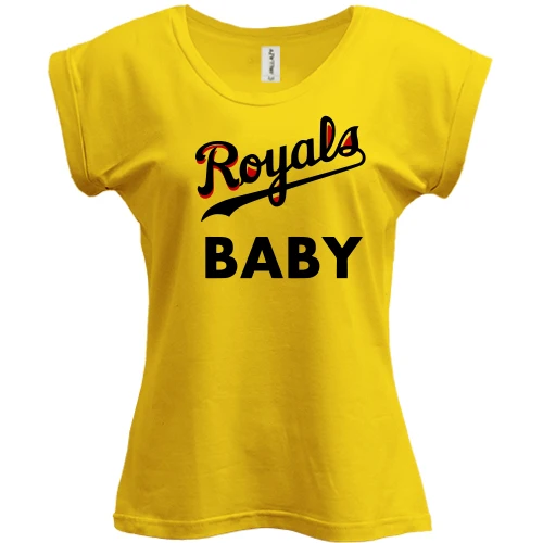 Футболка женская PANI, Желтый, ROYALS BABY