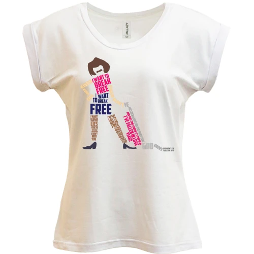 Футболка женская PANI I want to break free
