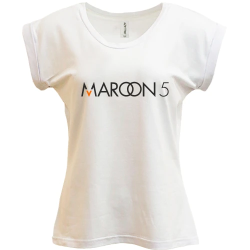 Футболка женская PANI, Белый, Maroon 5