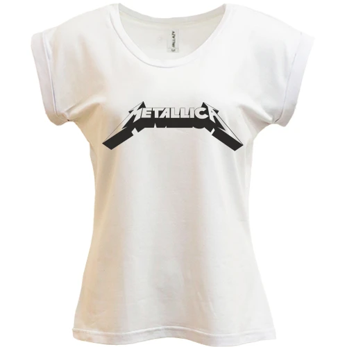 Футболка женская PANI, Белый, Metallica 3