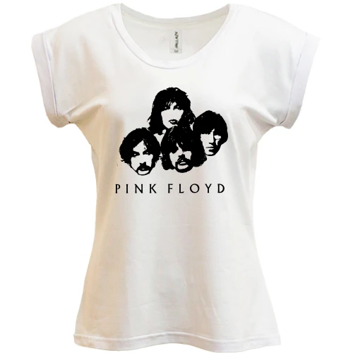 Футболка женская PANI, Белый, Pink Floyd (лица)