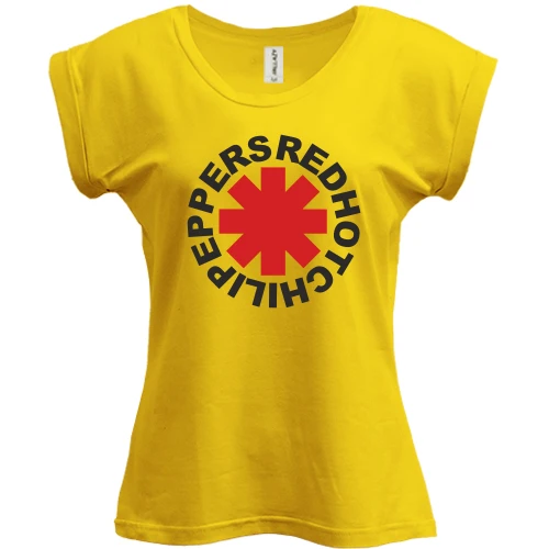 Футболка женская PANI, Желтый, Red Hot Chili Peppers 4
