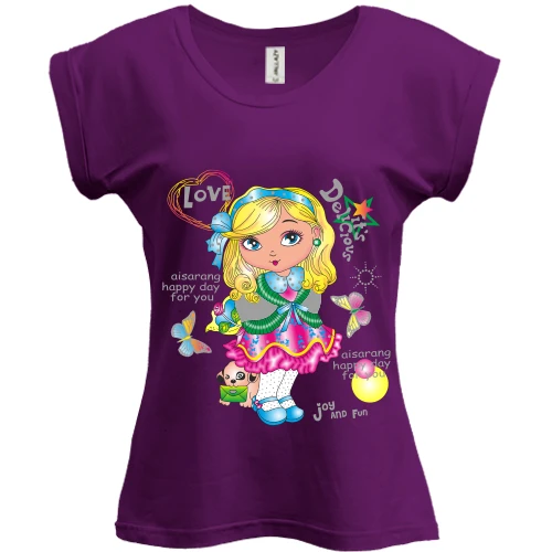 Футболка женская PANI, фиолетовый, joy and fun(2)