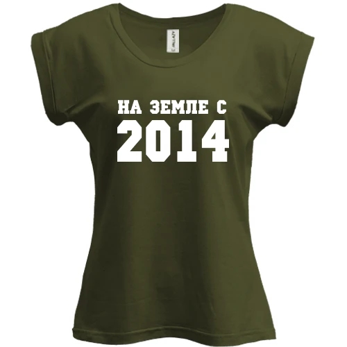 Футболка женская PANI, Черный, На земле с 2014