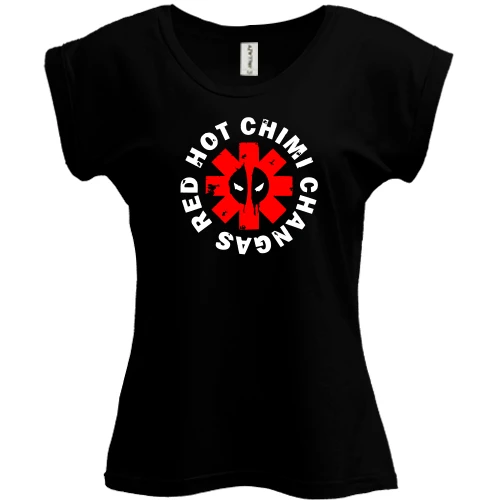 Футболка женская PANI, черный, Red Hot Chimi Changas