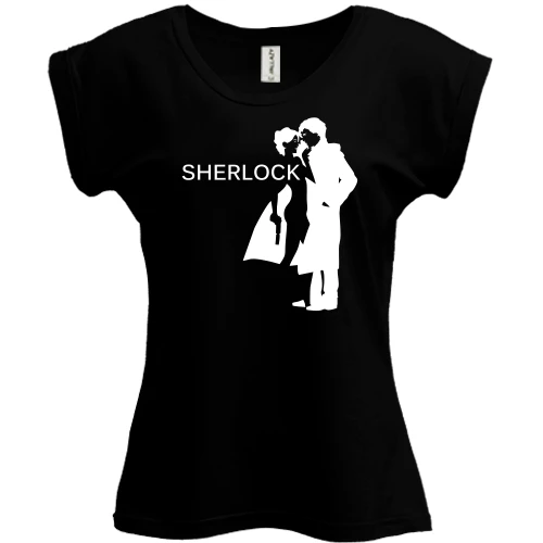 Футболка жіноча PANI, Чорний, Sherlock