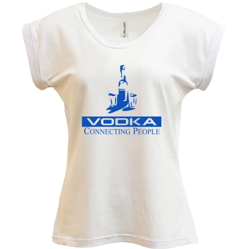 Футболка женская PANI Vodka connecting people