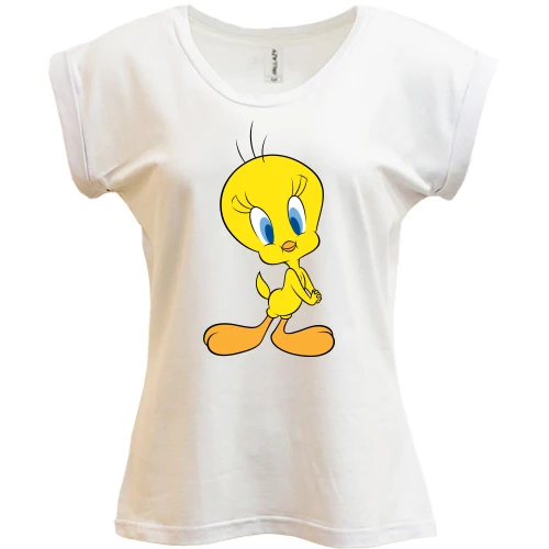 Футболка женская PANI, белый, Tweety