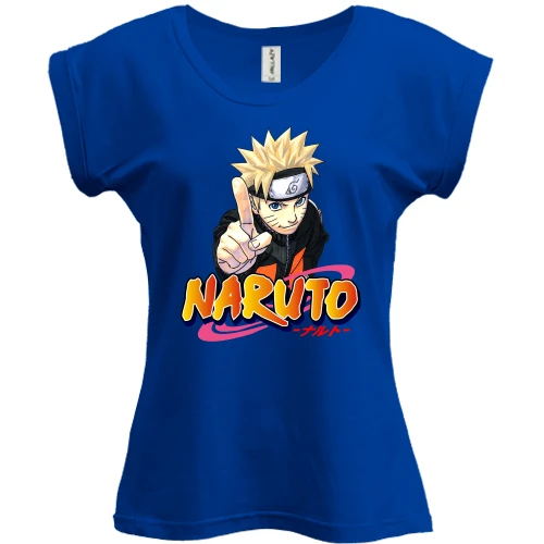 Футболка жіноча PANI, Синій, з Наруто