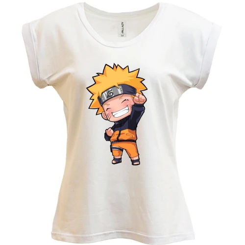 Футболка женская PANI, Белый, Naruto