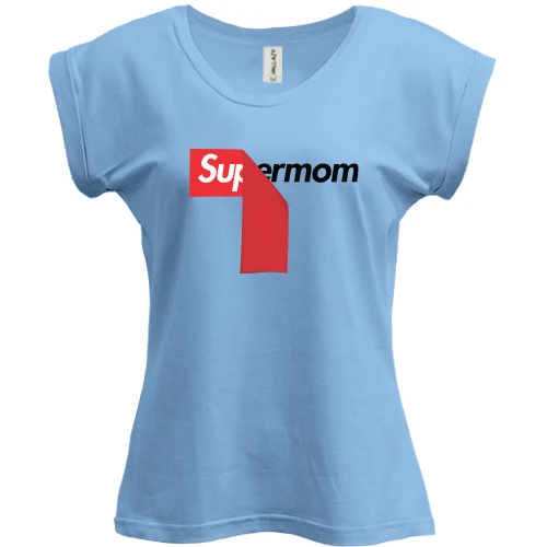 Футболка женская PANI, Синий, Supermom
