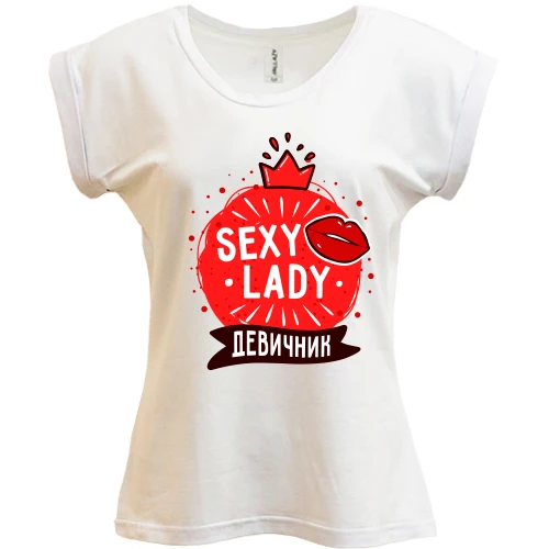 Футболка женская PANI, белый, для девичника Sexy lady