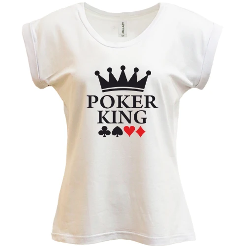 Футболка женская PANI, Белый, Poker King