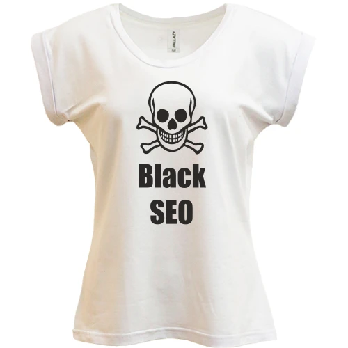 Футболка жіноча PANI, Білий, Black SEO 2