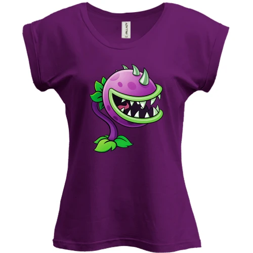 Футболка женская PANI, Фиолетовый, Plants vs. Zombies