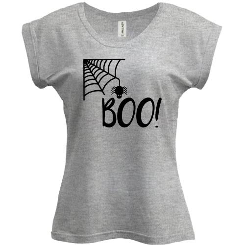 Футболка женская PANI, Серый меланж, Boo!