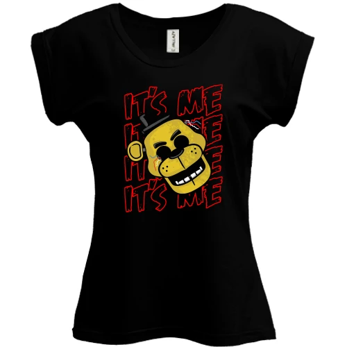 Футболка женская PANI, Черный, FNAF Kiss Me