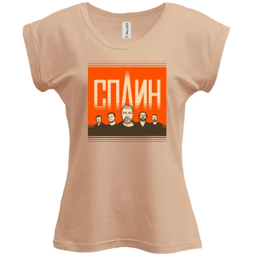 Футболка женская PANI, Белый, Сплин (постер)