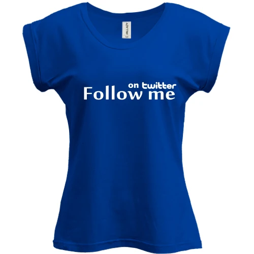 Футболка женская PANI, Синий, Follow me