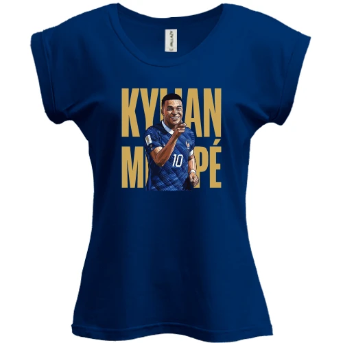 Футболка жіноча PANI, Синій, Kylian Mbappé (4)