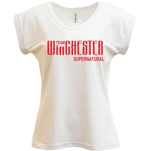 Футболка женская PANI, Белый, "Winchester Team Supernatural"