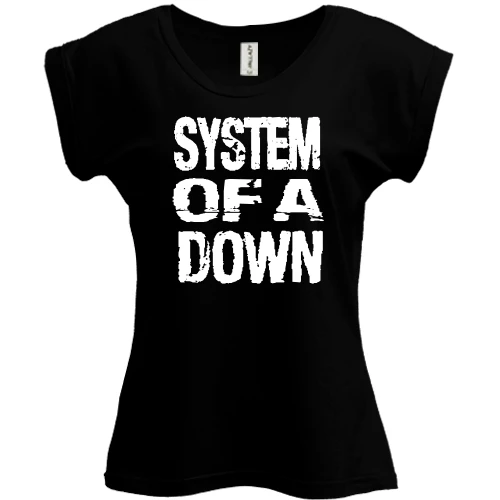 Футболка женская PANI, Черный, "System Of A Down"