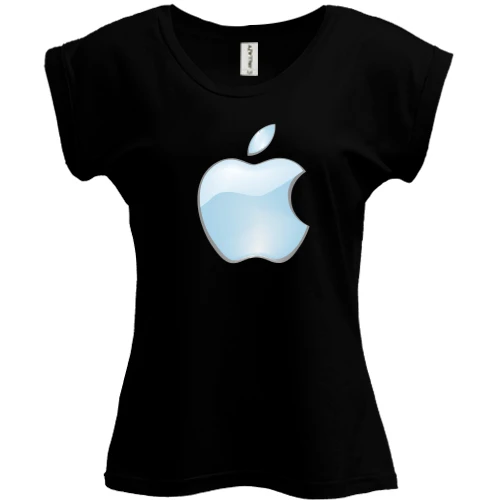 Футболка жіноча PANI, Чорний, з логотипом Apple