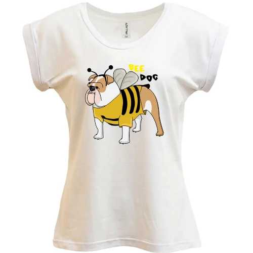Футболка жіноча PANI, Білий, Bee dog