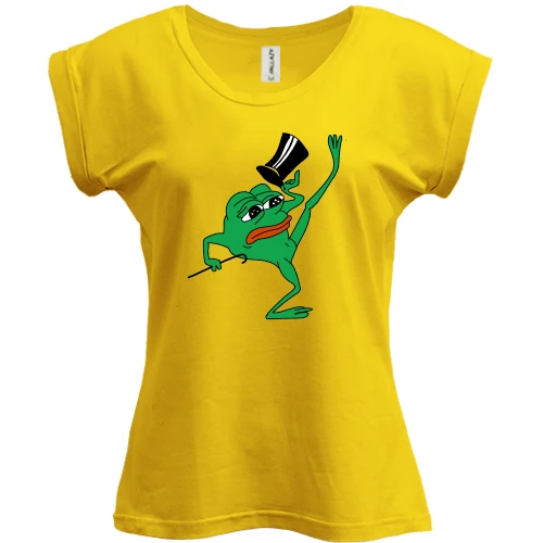 Футболка женская PANI, Желтый, pepe the frog